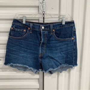 Levi's Dark Blue Jean Shorts